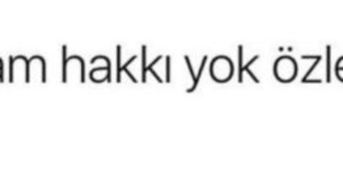 Gidenin hakkı yok mu özlemeye? Belki mecbur kalmıştır?