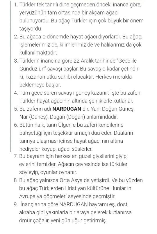 22 Aralık Nardugan Bayramı'nı duydunuz mu? Hakkında ne biliyorsunuz?