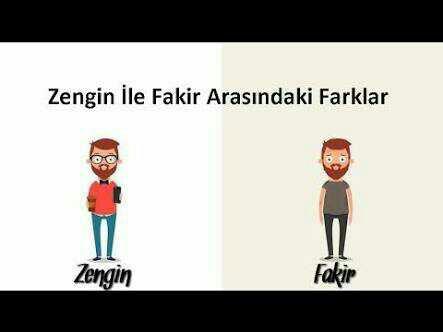 Fakir ve Zenginin arasındaki farklar, doğrumudur Gardaşlar?