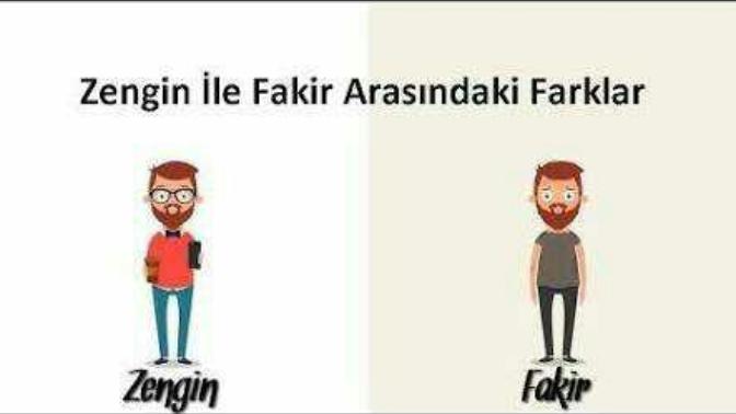 Fakir ve Zenginin arasındaki farklar, doğrumudur Gardaşlar?
