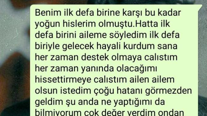 Beni terk etti böyle yazdım?