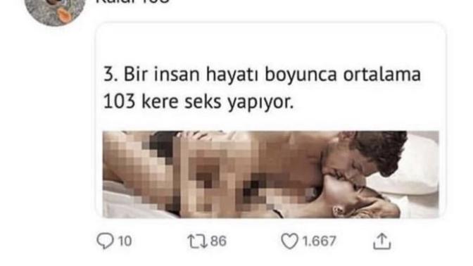 İnsanlar ömrü hayatı boyunca 103 defa seks yapıyormuş sizce doğrumu?