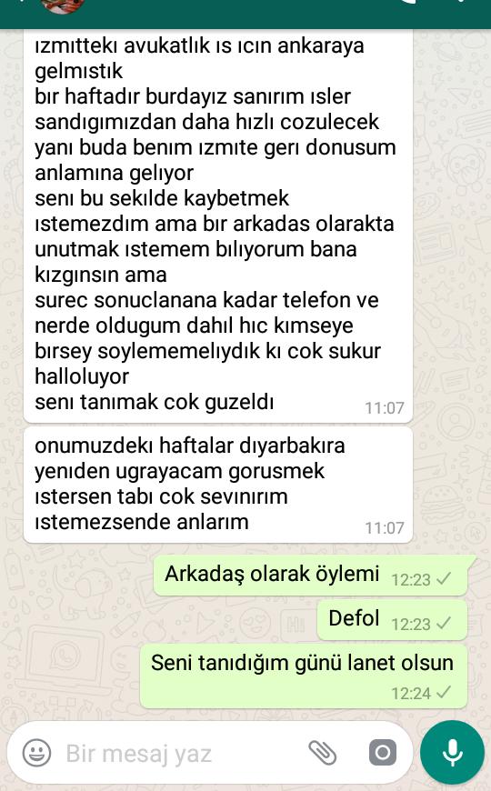 1 haftadır sevgilimden haber alamıyorum ve bana bunu yazmış ne yapmam lazım?