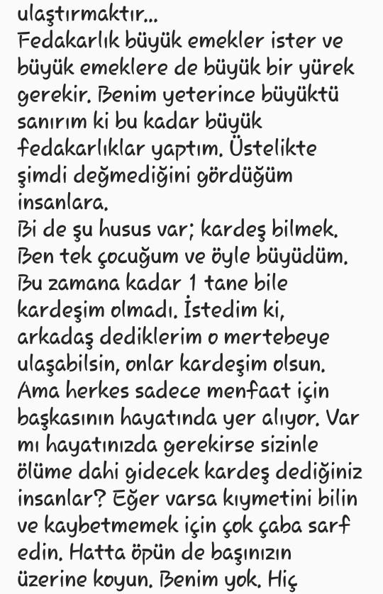 Hiç fedakarlık yaptığınız oldu mu? Fedakarlık nedir sizin için?