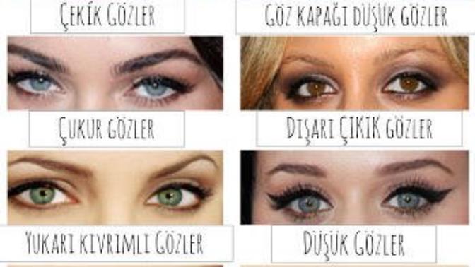Hangi göz şeklini ve rengini beğeniyor sunuz?