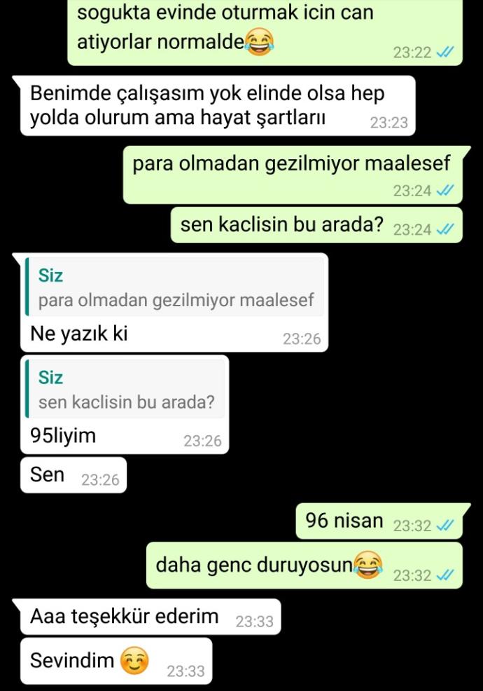 Bu kız benimle arkadaşça mı konuşuyor?