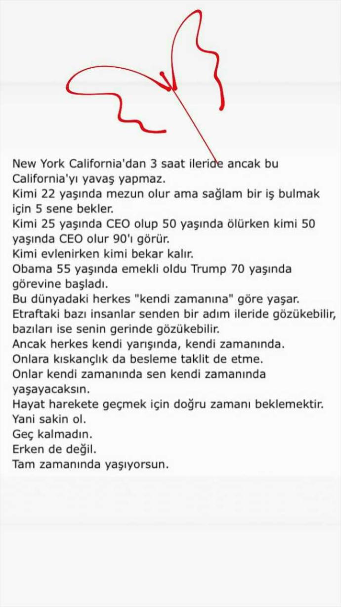 Geç kalmak diye bişey var mı yok mu?