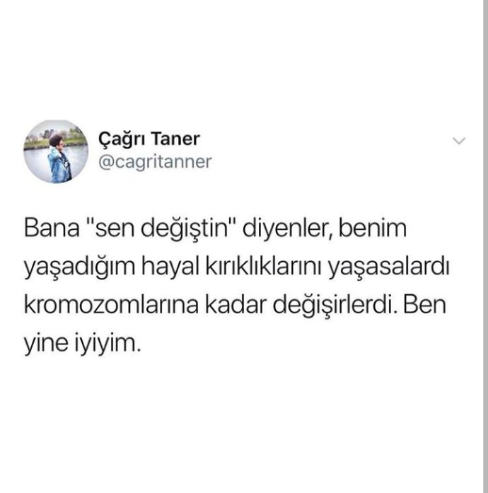 Aynende öyle..😒