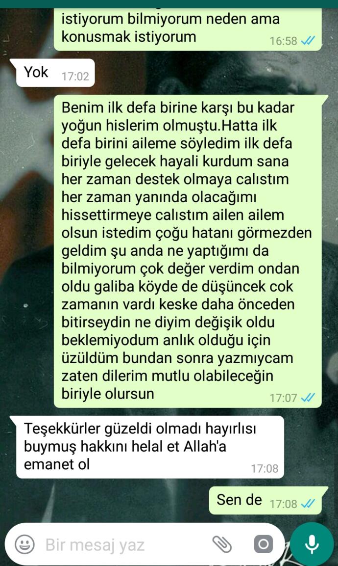 Terk edildim döner mi sizce?