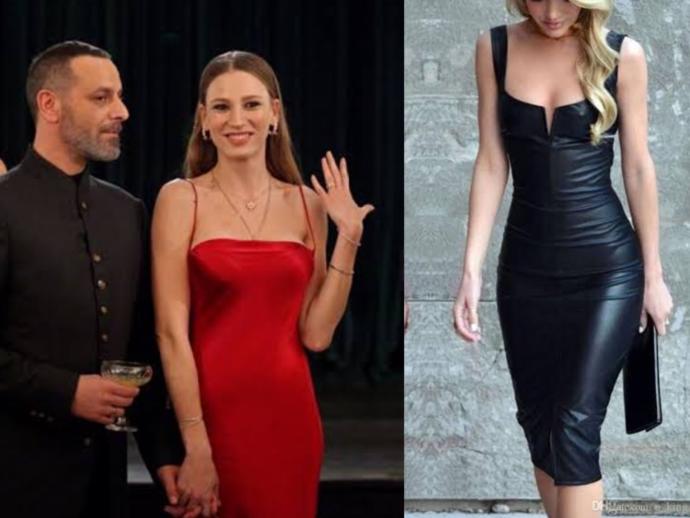 Deri giysiler mi daha çekici, saten elbiseler mi?