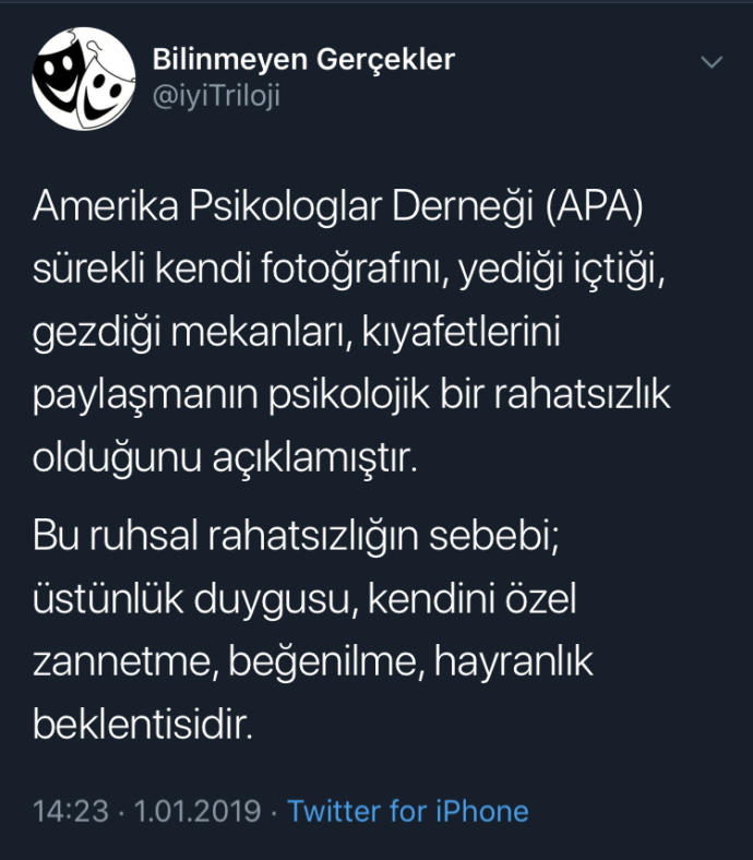 Yediğini içtiğini paylaşanlar hakkındaki araştırma sonucuna katılıyor musunuz?