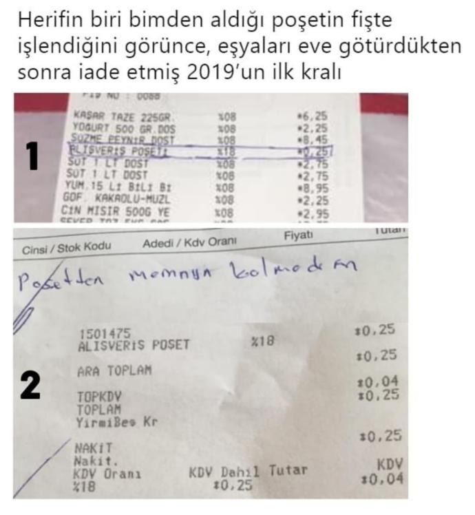 Poşet satın almamak için sizin yönteminiz nedir?
