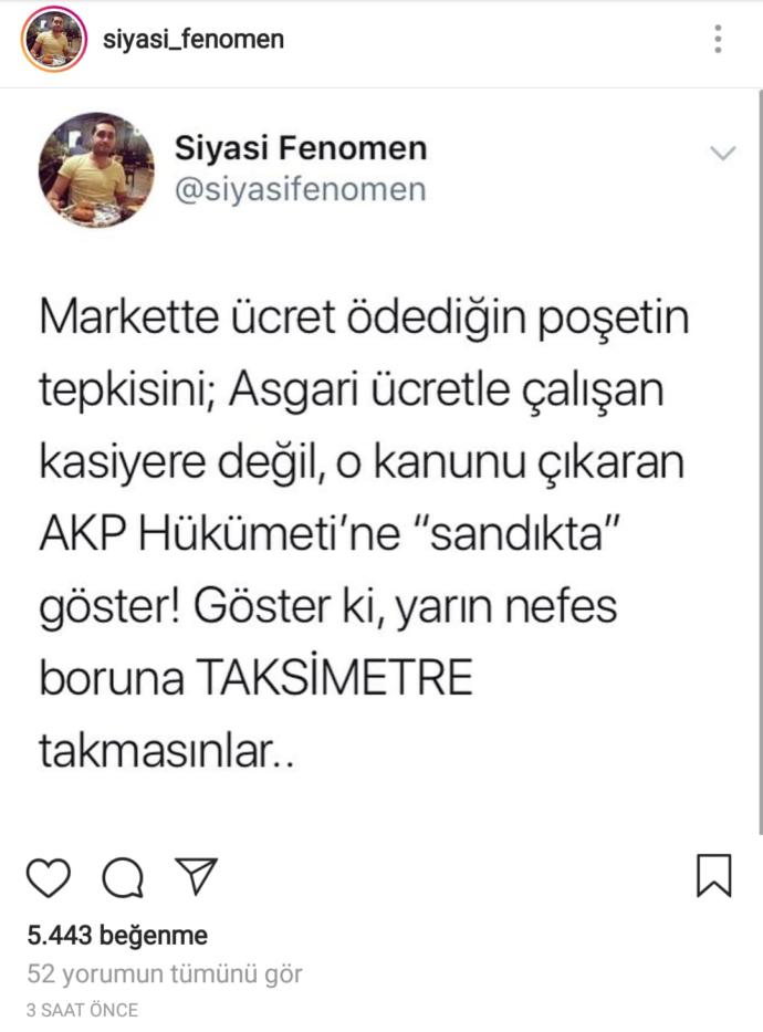 Siyasi fenomen hakkında düşünceleriniz nedir?