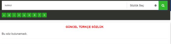 kahkül tdk