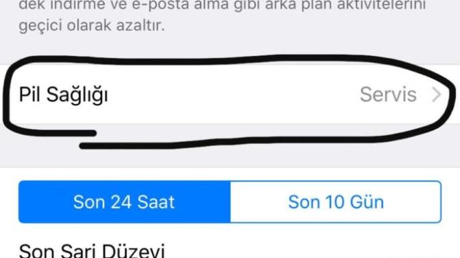 Pil sağlığı servis olduğu için bataryam bozulmuş mu sizce?