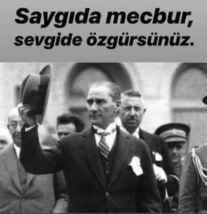 “Sevgide özgürlük, saygıda mecburiyet vardır”Sözüne katılıyor musunuz?