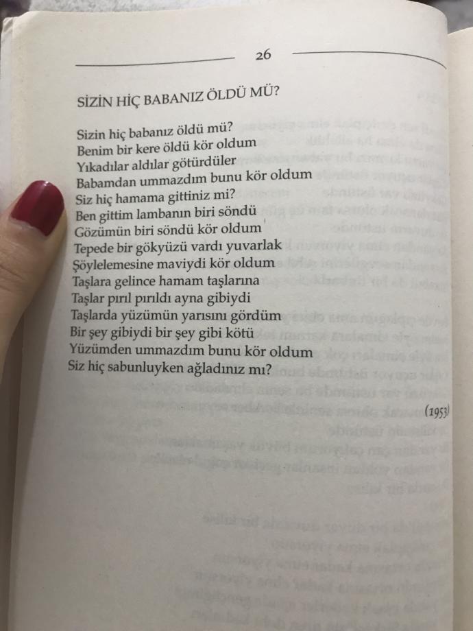 Cemal Süreya, denildiğinde ilk aklınıza gelen şiiri hangisi oluyor?