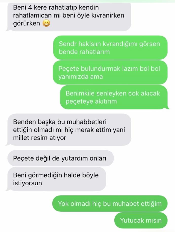 Dün akşam kız arkadaşımla konuşmalarımız dikkat cinsellik icerir! Sizce cok mu sapığız?