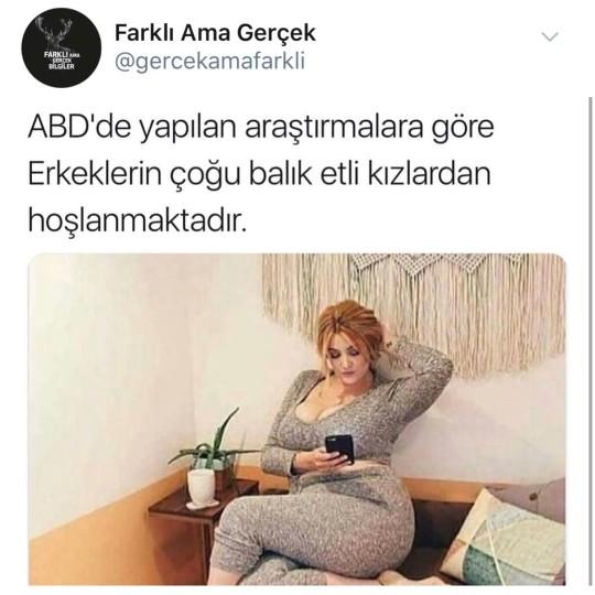 Erkeklerin %80 i Balık etli kadınlardan hoşlanıyor, sizin tercihiniz hangisi?