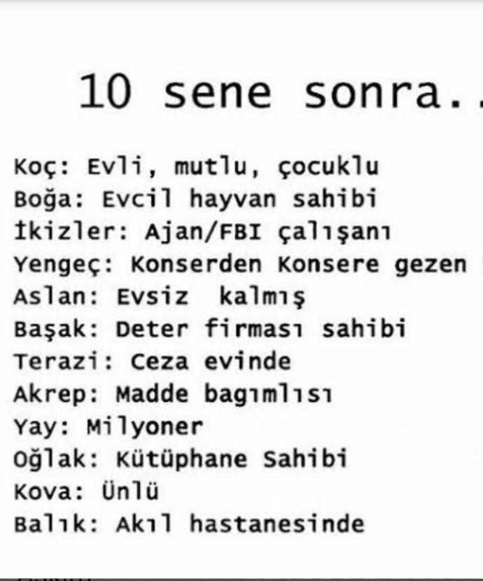 Burçların 10 sene sonra ki hali nasıl?