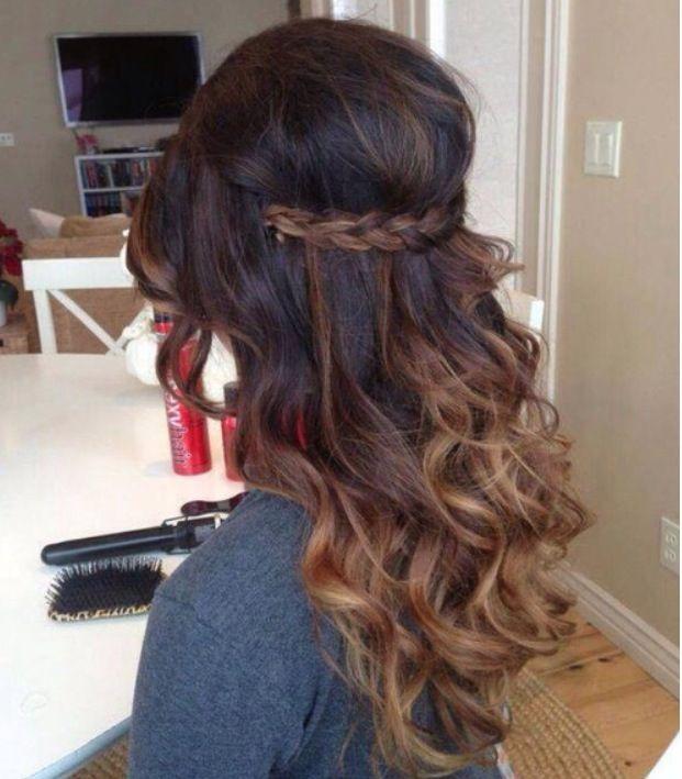Siyah saça karamel ombre