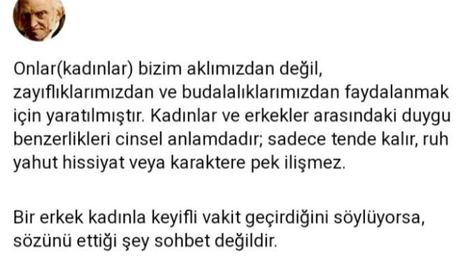 Arthur Schopenhauer'in kadınlar hakkındaki bu tezine katılıyor musunuz?