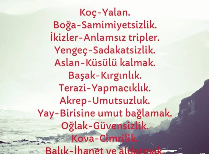 Sen nelerden hoşlanmazsın 👇👇?