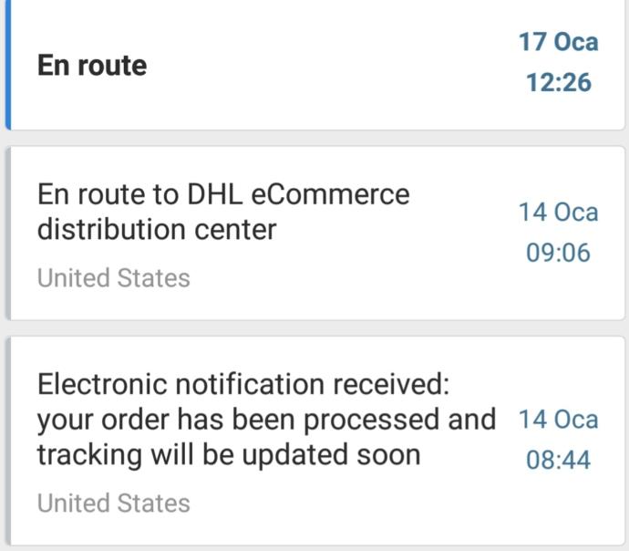 DHL ecommerce kargo sorum?