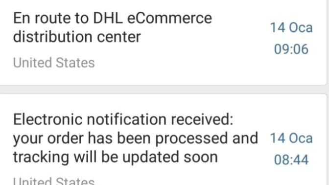 DHL ecommerce kargo sorum?