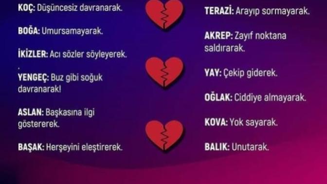 Hangi Burç kalbini nasıl kırar?