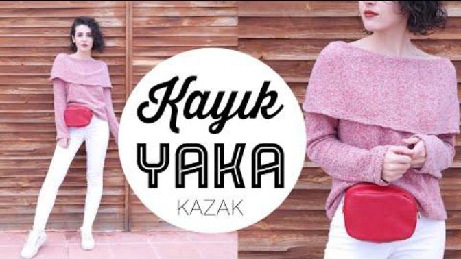 Evde kendinize kayık yaka kazak dikmek ister misiniz?
