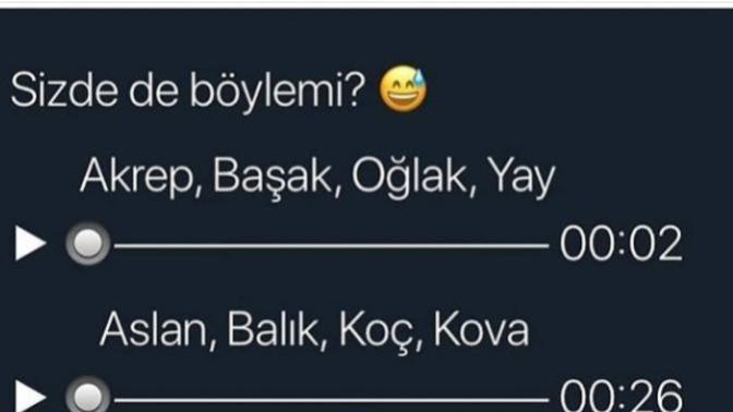 Burçlar ile ilgili sesli konuşma süreleri, sizce doğru mu bu?