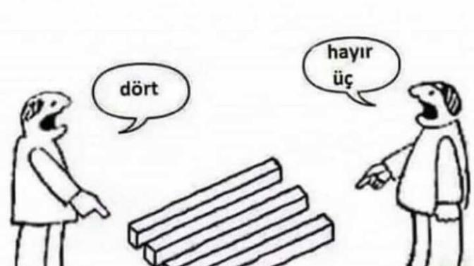 Sence burda 3 'mü 4'mü nesne var?