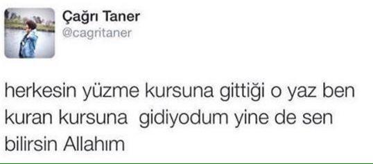 Küçükken kuran kursuna gitiniz mi?