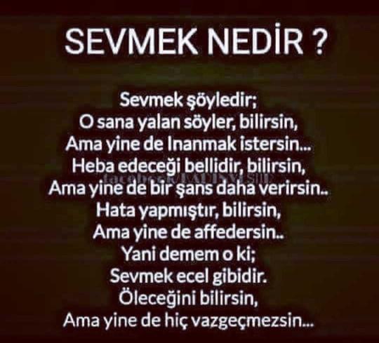Gunaydin sizin icin sevmenin anlamını buldum doğru mu?