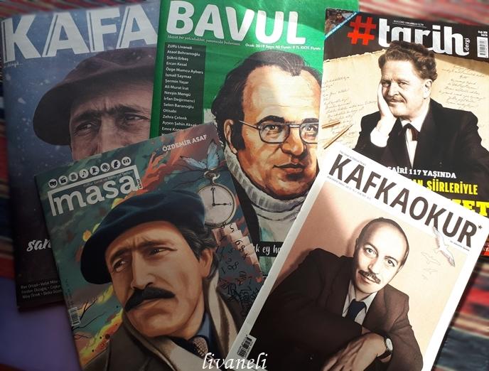 Kafa, Masa, Bavul, Kafkaokur, Tarih dergileri