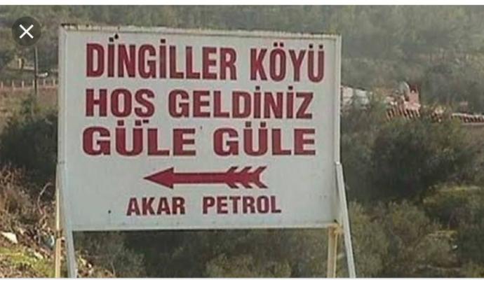 Orda bir köy var uzakta gitmesekte görmesekte o köy bizim köyümüzdür sizin köyün adı ne? Hiç böyle bir köy adı duydunuzmu?