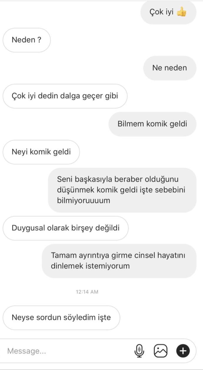 Benimle gönül eğlendiren bir gidip aylar sonra geri dönen platonik aşkıma bu veda mesajı tam yerinde mi?