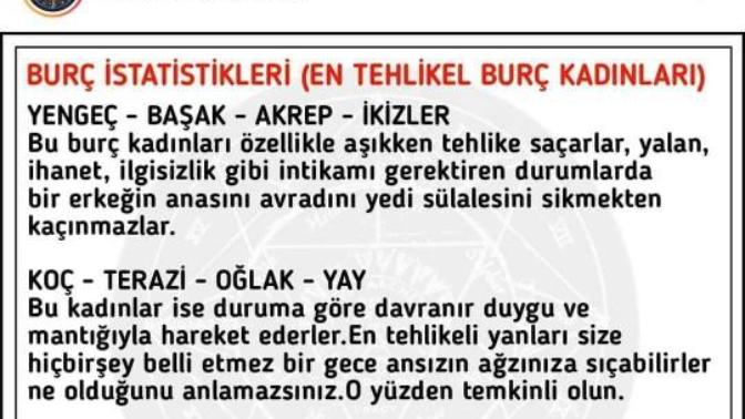 En tehlikeli burc kadinlari kimlerdir sizce?😂?
