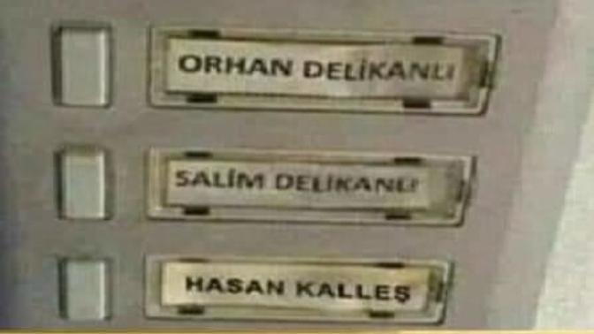 Apartman zili üzerinde babanızın mı yoksa annenizin mi adı yazıyor?