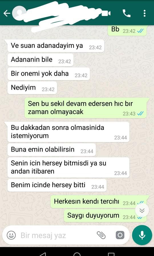 Arkadaslar eskı sevgilim şimdi böyle mesaj attı ne yapsam?