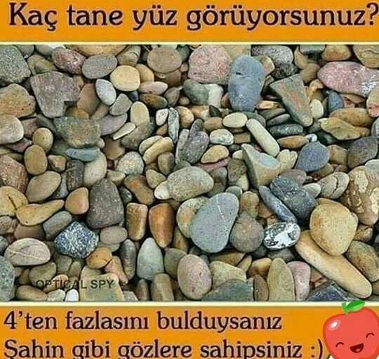 Bu resimdeki yüzleri bulabilir misiniz?