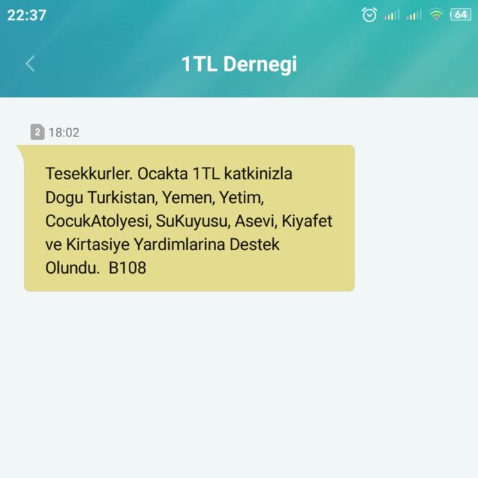 Yoksa siz hala 1TL derneğine üye değil misiniz?