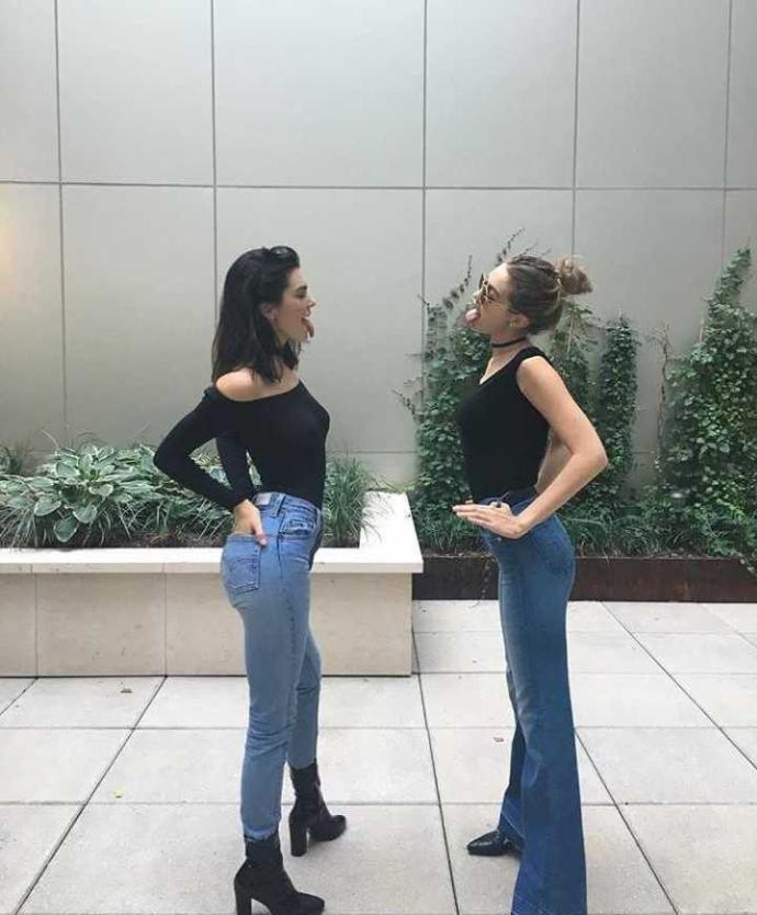 Gigi Hadid ile Kendall jenner saç baş kavga etse kim döver?