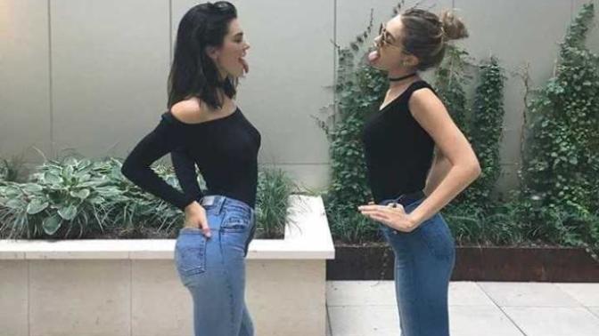Gigi Hadid ile Kendall jenner saç baş kavga etse kim döver?