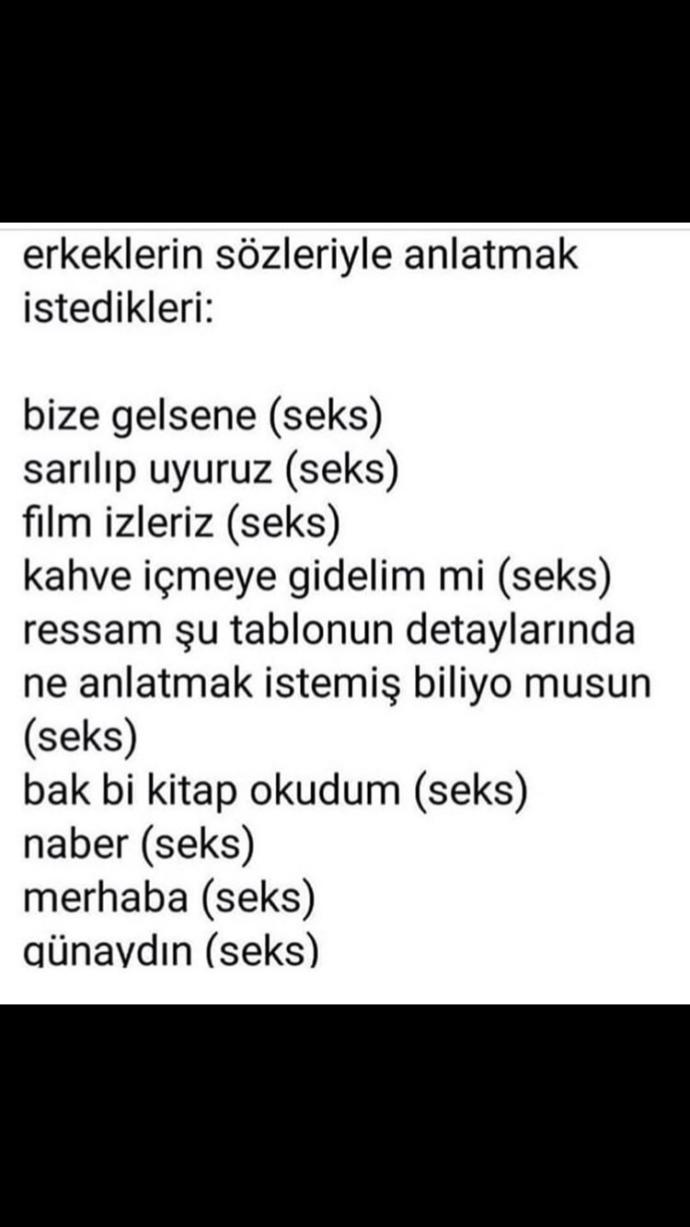  bir  erkek seni yerim diyorsa?