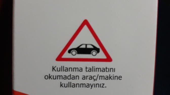 Öksürük şurubunun üstünde araç/makine kullanmayın neden yazıyor olabilir?