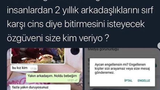 Yeni sevgili olduğunuz biri sizden sırf karşı cins diye yıllarca arkadaş olduğunuz kişileri engellemenizi isterse ne yaparsınız?
