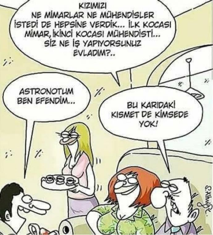 Astronot olmak var şu dünyada..