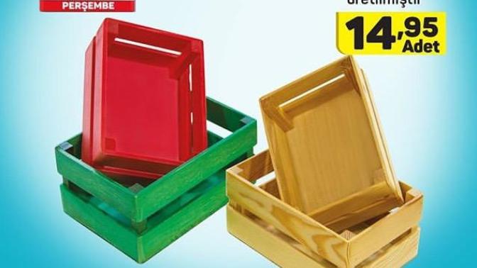 A101 e yarın gelen kırmızı yeşil ahşap kasaya neler konur sizce alayım mı?